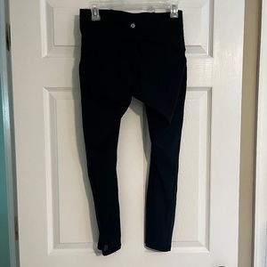 Lululemon Train Times 7/8 Black Pant Size 8